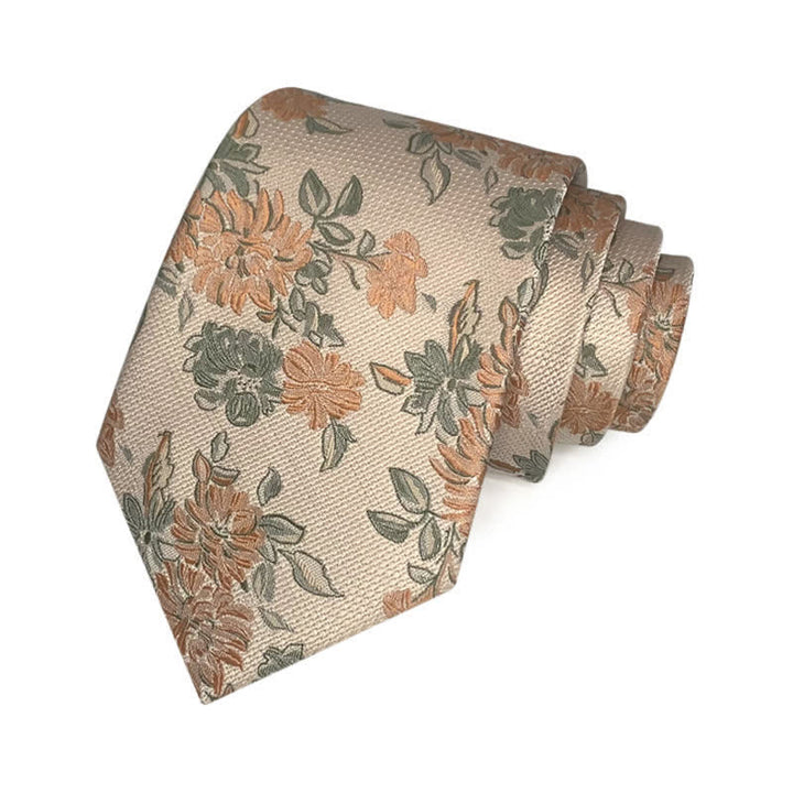 Men's Chrysanthemum Floral Casual Wear Necktie