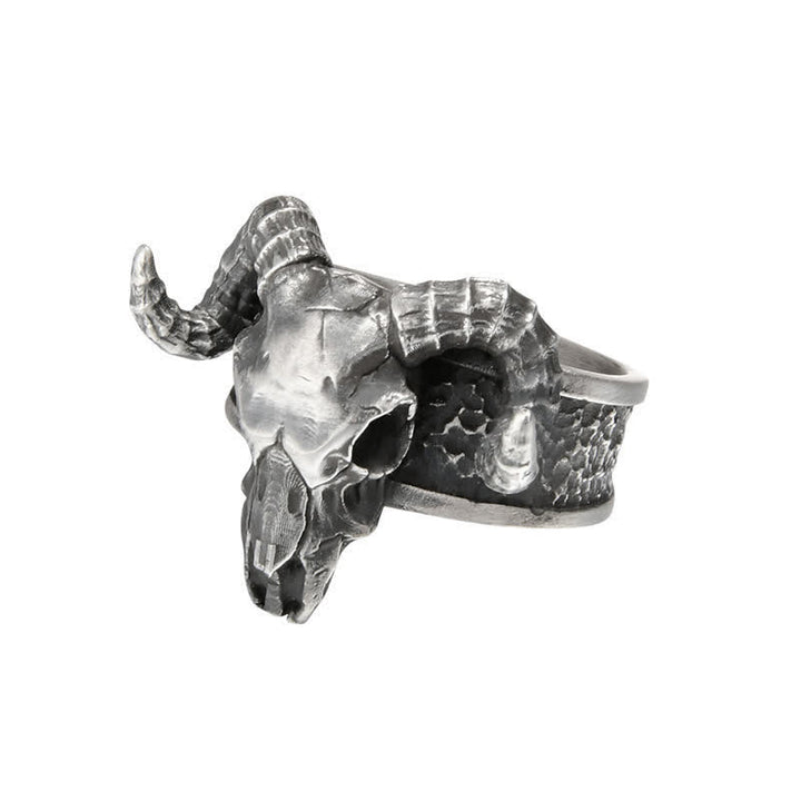 Men's Devil Hell Ghost Goat Opening Adjustable Ring - image 3