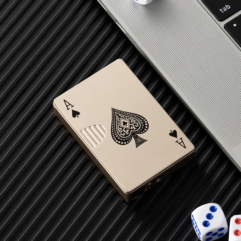 Poker Cards Personalized Custom Back Refillable Butane Lighter