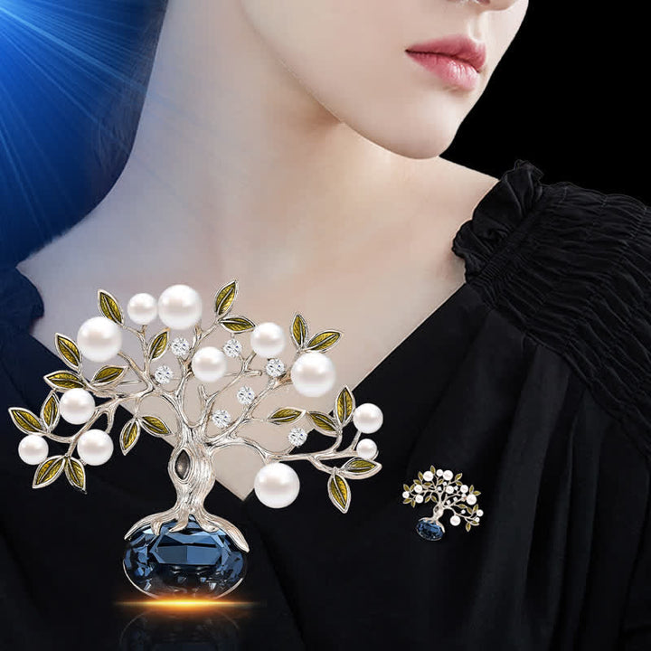 Women's Elegant Retro Flower The Tree of Life Brooch