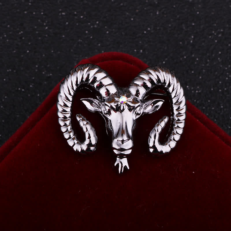 Men's Rams Head Animal Accessories Brooch