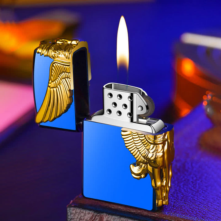 Three Sides 3D Relief Pegasus Refillable Butane Lighter