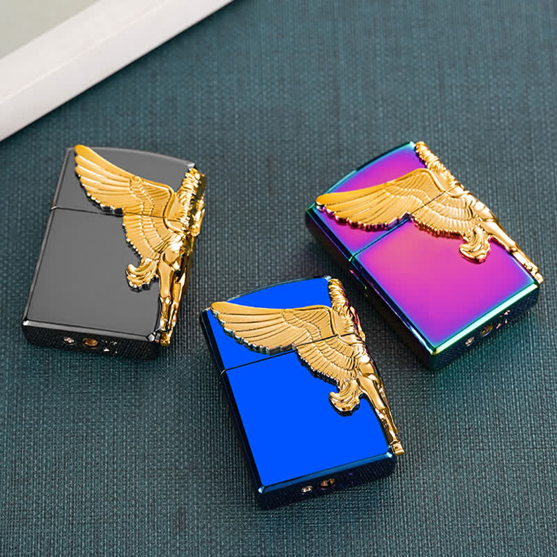 Three Sides 3D Relief Pegasus Refillable Butane Lighter