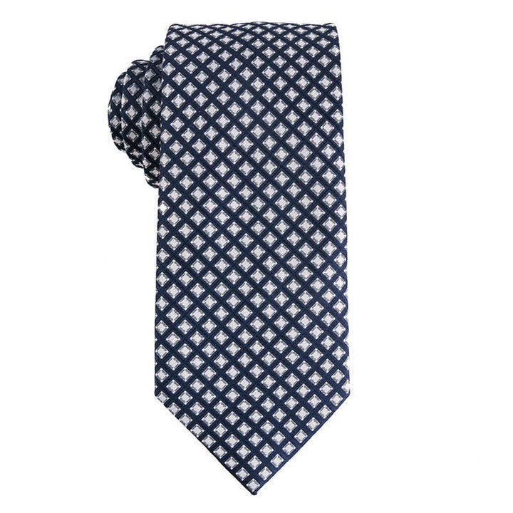 Men's Dark Gray Series Paisley Polka Dots Stripes Necktie