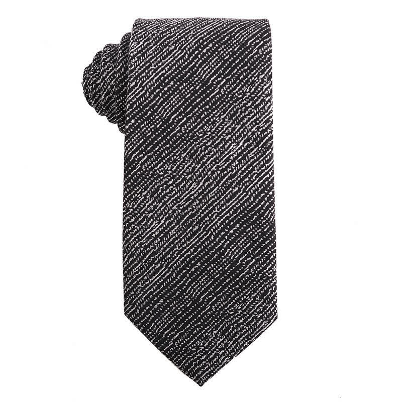 Men's Dark Gray Series Paisley Polka Dots Stripes Necktie