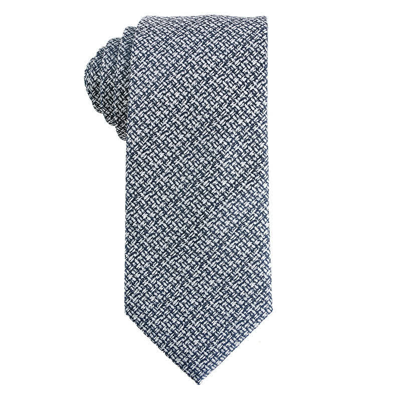 Men's Dark Gray Series Paisley Polka Dots Stripes Necktie