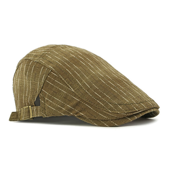 Classic Striped Casual Peaked Flat Beret Hat