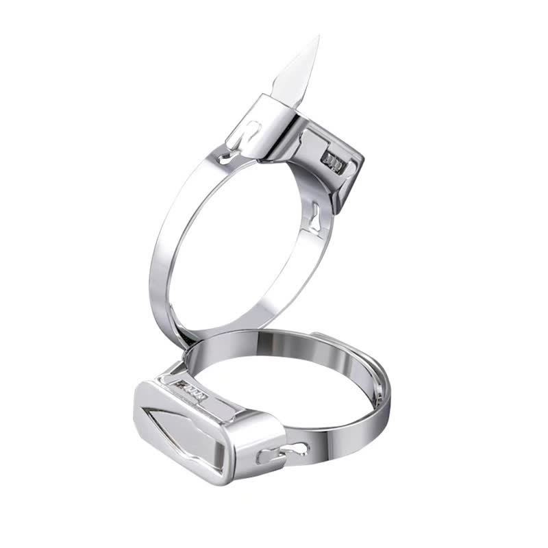 Multi-Functional Hidden Knife Opening Adjustable Ring - image 5
