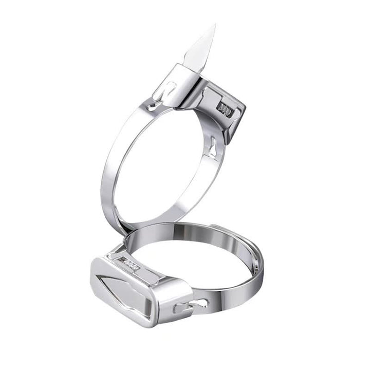 Multi-Functional Hidden Knife Opening Adjustable Ring - image 5