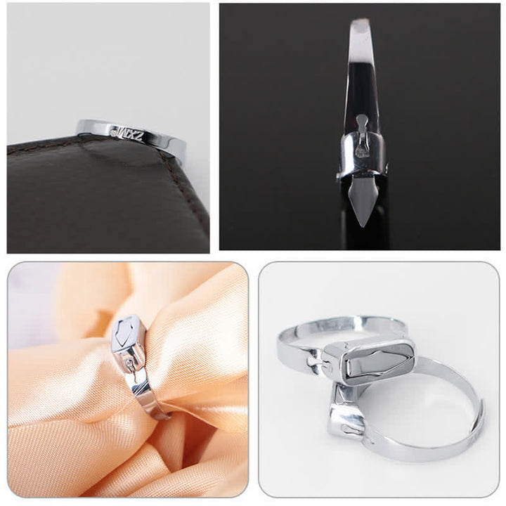 Multi-Functional Hidden Knife Opening Adjustable Ring - image 3