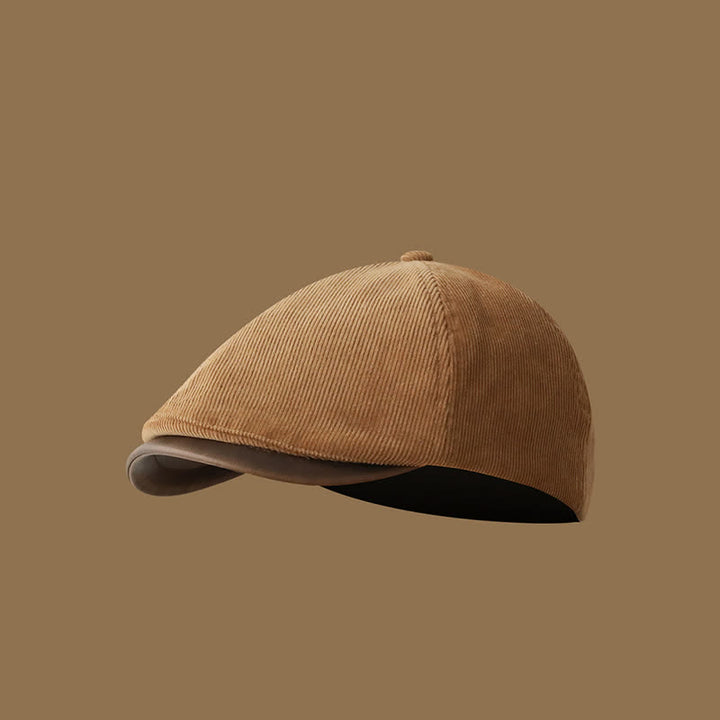 Autumn Winter Retro Corduroy Advance Beret Hat