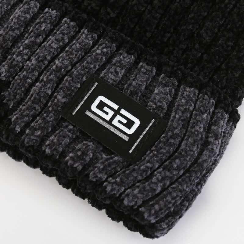 Thick Fleece Winter Breathable Beanie Knitted Hat