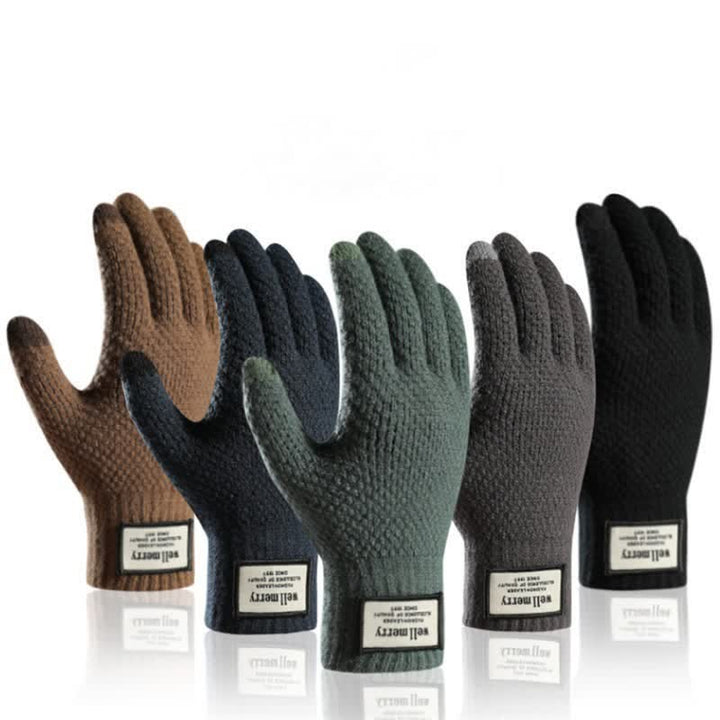 Warm Screentouch Knitting Wool Thickened Gloves