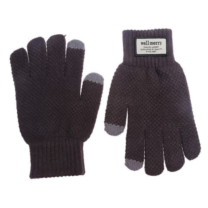 Warm Screentouch Knitting Wool Thickened Gloves