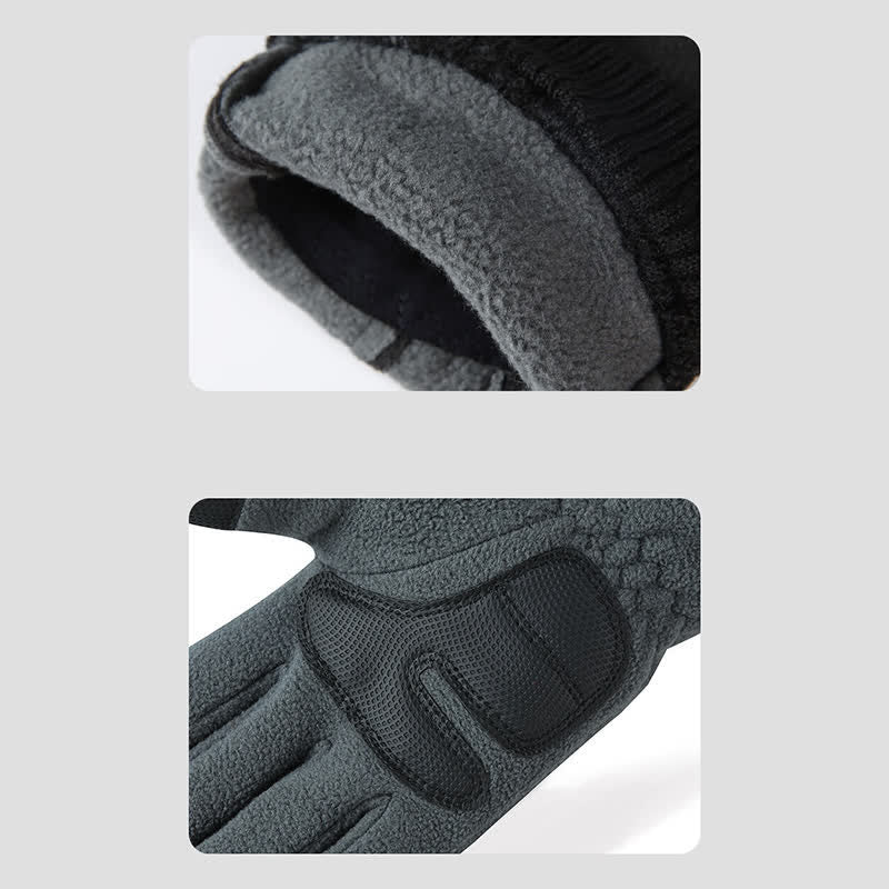 Cold Weather Thickened Fuzzy Elastic Cuff Gloves