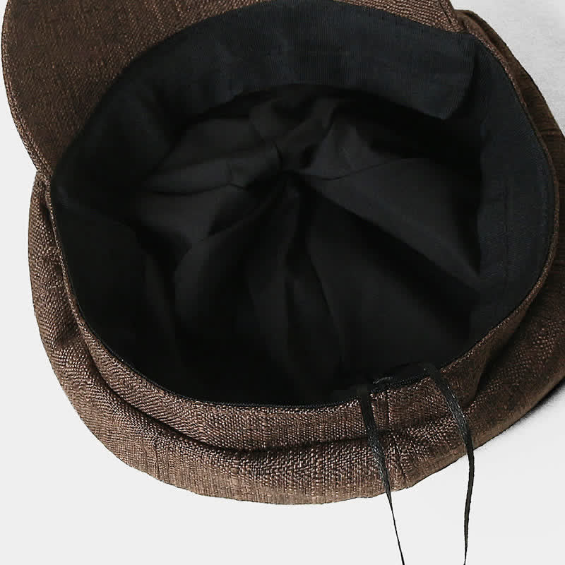 Vintage Octagonal Newsboy Breathable Beret Hat