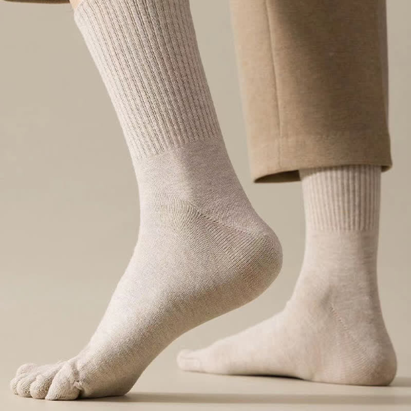 Men's Leisure Split-Toe Wool Athletic Crew Socks