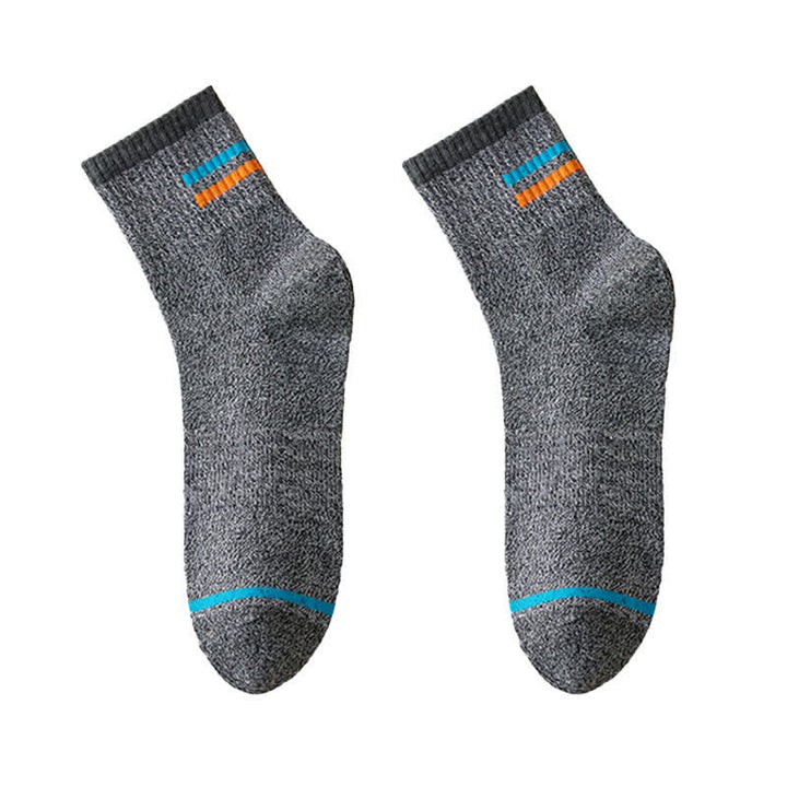 Men's Trendy Striped Pattern Crew Socks