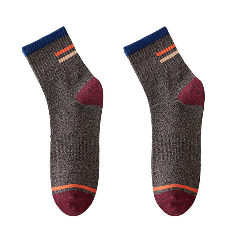 Men's Trendy Striped Pattern Crew Socks