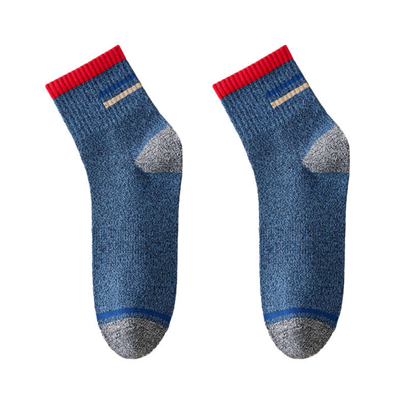 Men's Trendy Striped Pattern Crew Socks