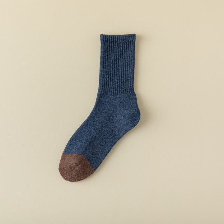 Men's Color Matching Thickened Cotton Crew Socks