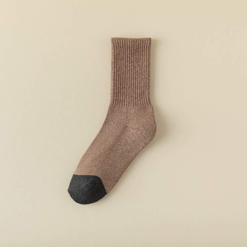 Men's Color Matching Thickened Cotton Crew Socks