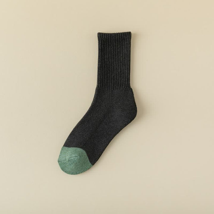 Men's Color Matching Thickened Cotton Crew Socks