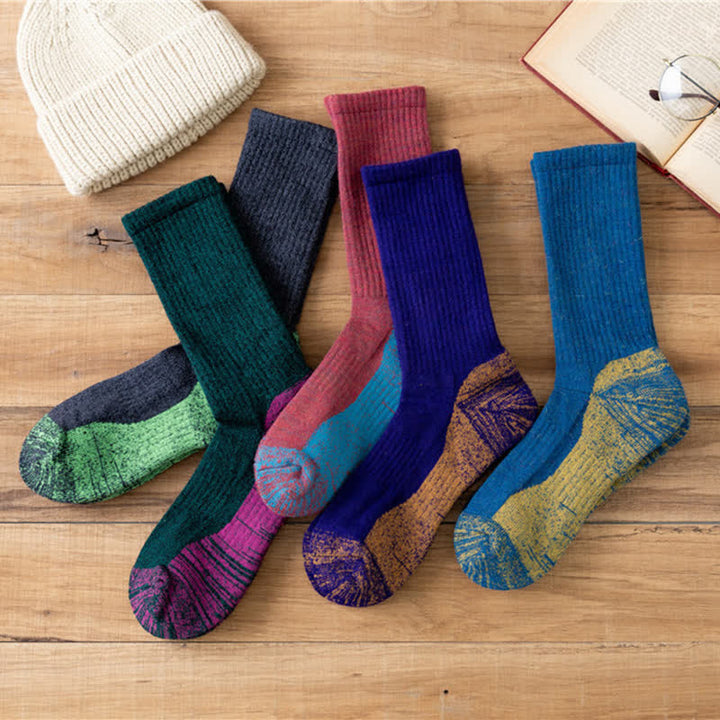 Men's Fancy Abstract Pattern Warm Crew Socks