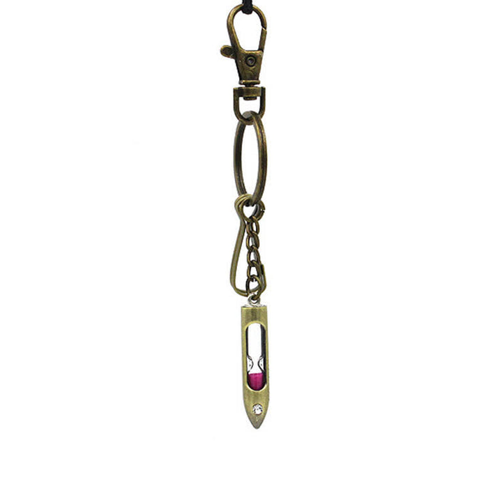 Classic Hourglass Bullet-Shaped Keychain