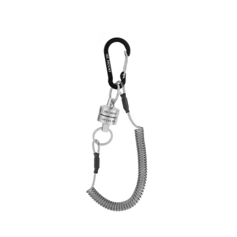 Magnetic Buckle Spring Rope Net Release Holder Keychain