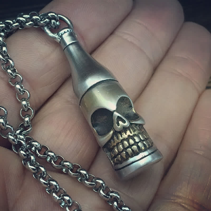 Skull Beer Bottle Opener Keychain Pendant