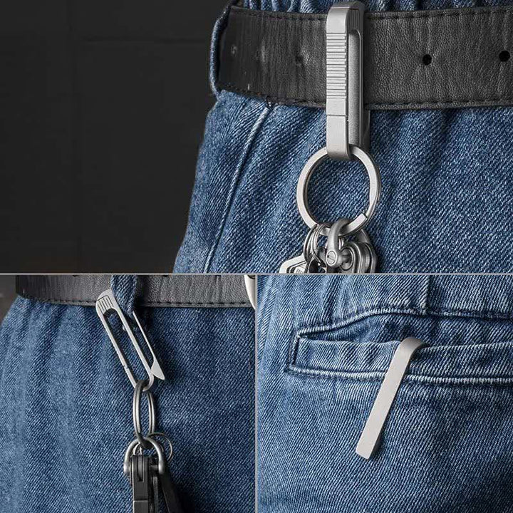 Quick Release Key Holder Belt Clip Keychain