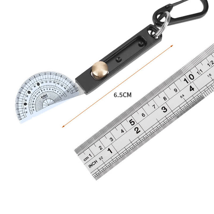 Mini Push-Pull Knife Utility Cutting Tool Keychain - Black - image 5