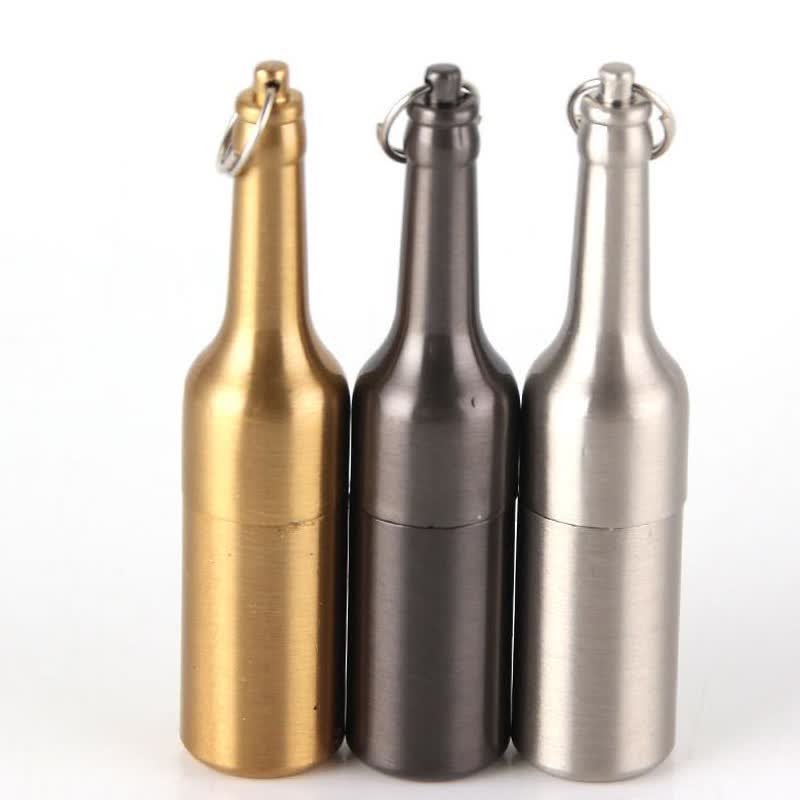 Mini Beer Bottle Shape Refillable Kerosene Lighter