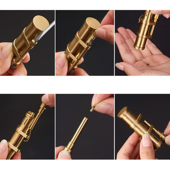 Novelty Bamboo Shape Refillable Kerosene Lighter