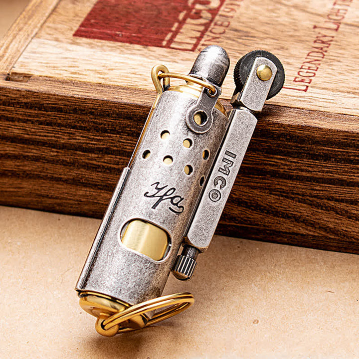 Brass Military Pull Adjustment Refillable Kerosene Lighter