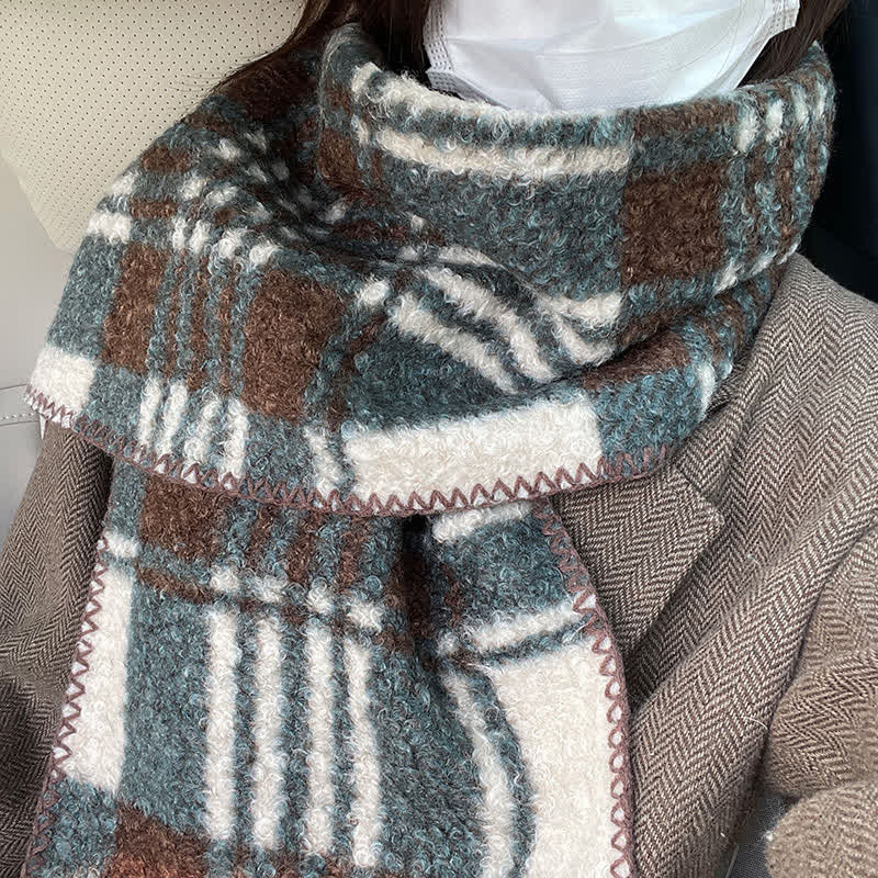 Unisex Winter Accessories Ultra Flush Plaid Scarf