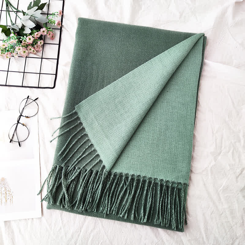 Unisex Double-Sided Two-Color Fashion Scarf