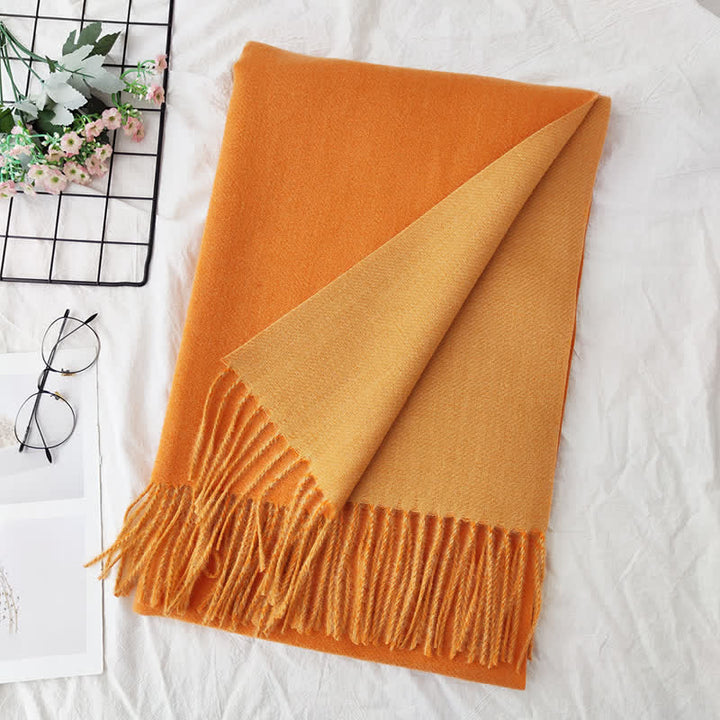 Unisex Double-Sided Two-Color Fashion Scarf