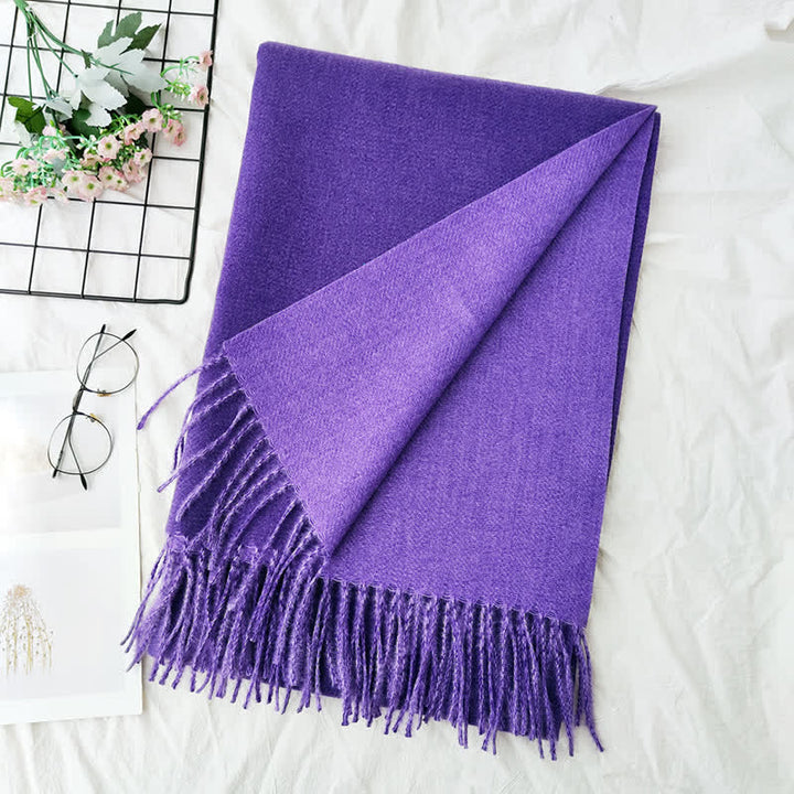 Unisex Double-Sided Two-Color Fashion Scarf