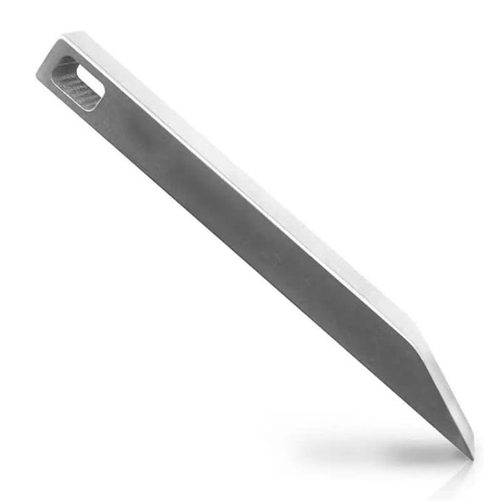 Mini EDC Pry Bar Tool Heavy Duty Keychain - Silver - image 1