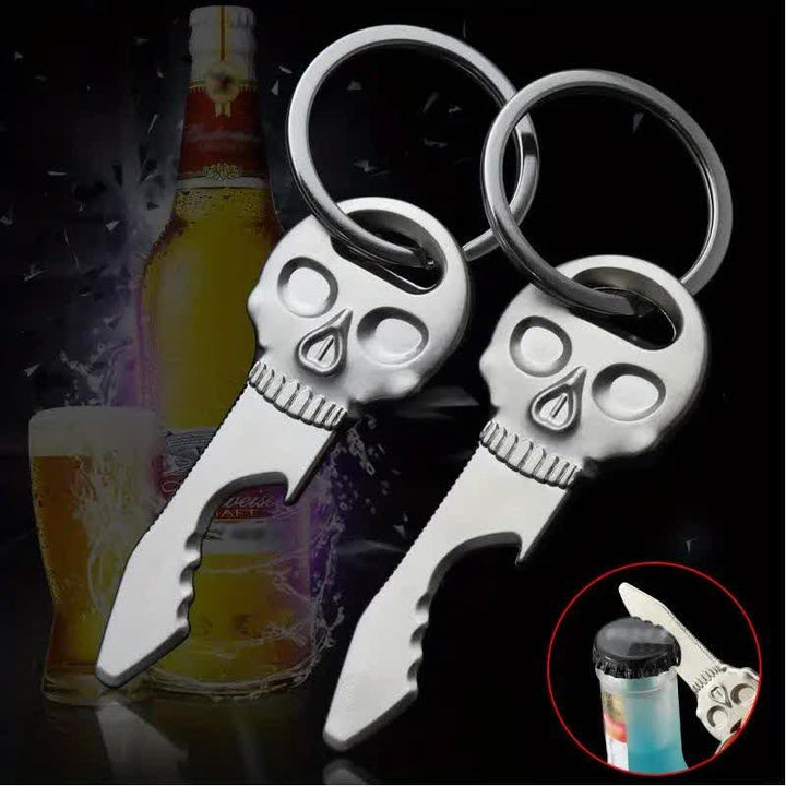 Creative Skull Mask Multi-function Bottle Opener Keychain