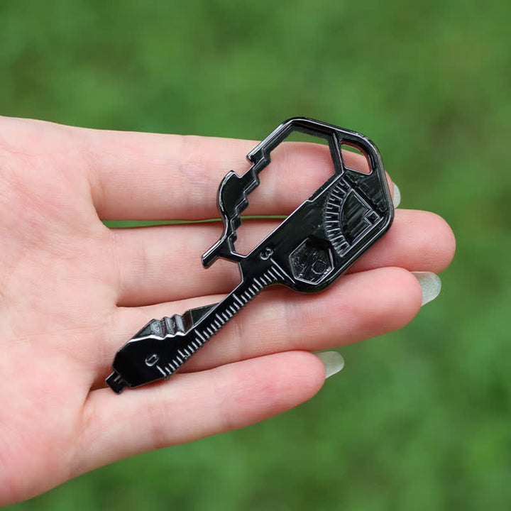 Mini Utility 11 In 1 Key-Shaped Common Tools Keychain - image 14