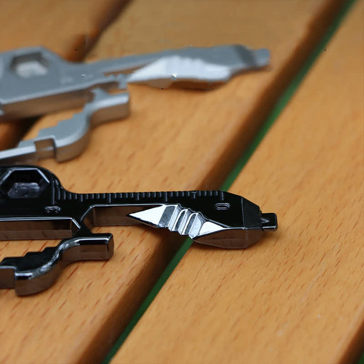 Mini Utility 11 In 1 Key-Shaped Common Tools Keychain - image 12