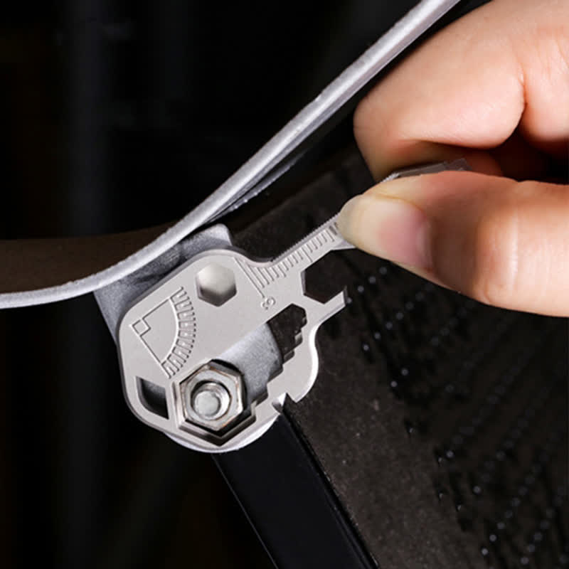 Mini Utility 11 In 1 Key-Shaped Common Tools Keychain - image 7