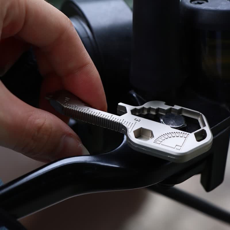 Mini Utility 11 In 1 Key-Shaped Common Tools Keychain - image 5