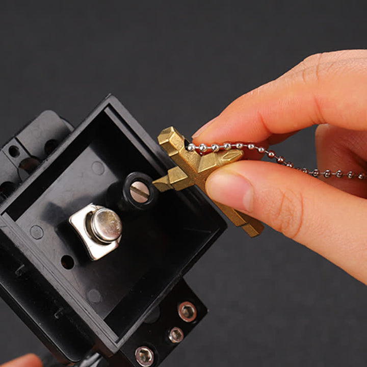 Cross EDC Screwdriver Necklace Pendant Keychain - image 3