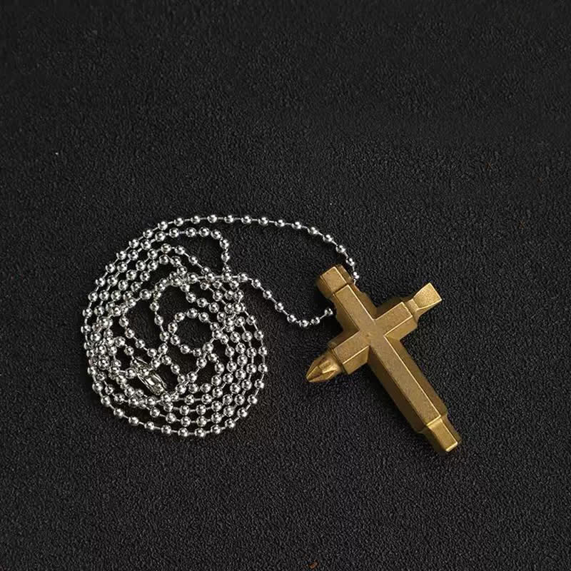 Cross EDC Screwdriver Necklace Pendant Keychain - image 4