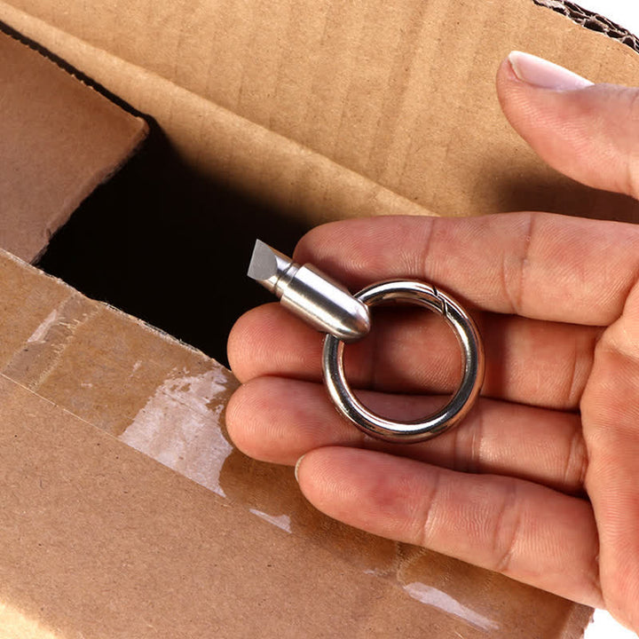 Mini Capsule Pocket Unpacking Cutter Keychain - image 5