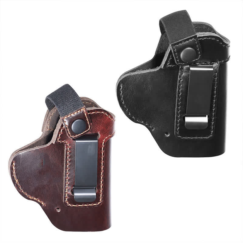 Leather Holster Belt Clip With Retention Strap Belt Bag